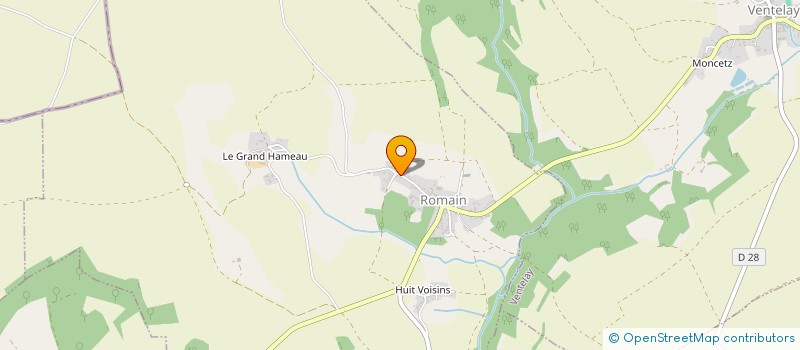 localisation de l'entreprise M.3.V.  ROMAIN