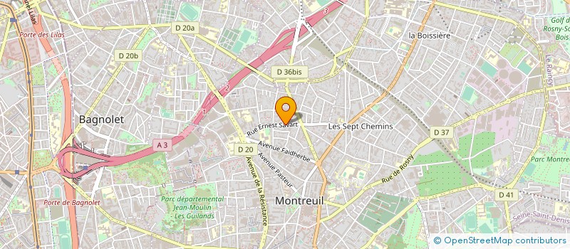 localisation de l'entreprise M 3B AGENCEMENT SARL à MONTREUIL