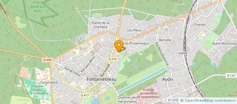 localisation de l'entreprise M 4  FONTAINEBLEAU