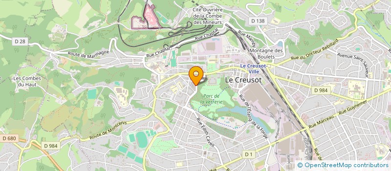 localisation de l'entreprise M 5 à LE CREUSOT