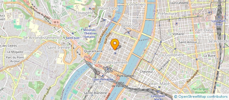 localisation de l'entreprise M à LYON