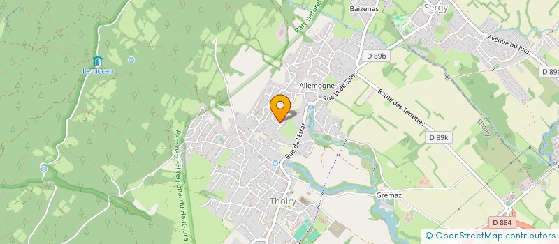 localisation de l'entreprise M.A  THOIRY