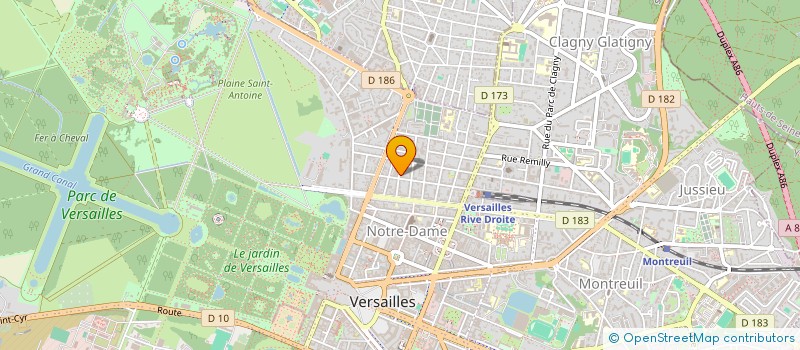 localisation de l'entreprise M-A à VERSAILLES