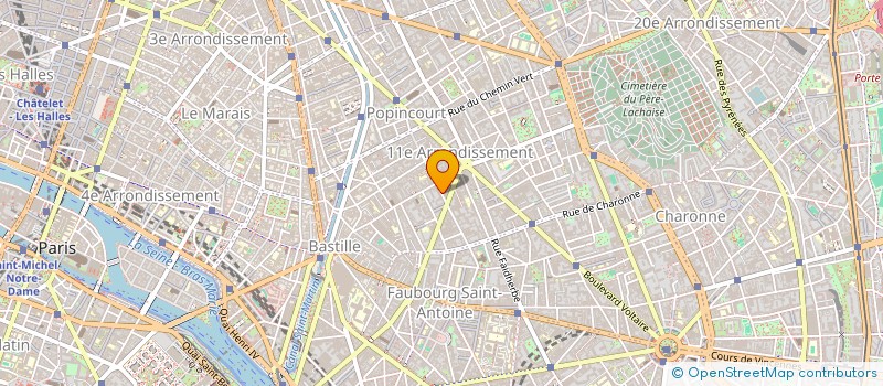 localisation de l'entreprise M & A  PARIS