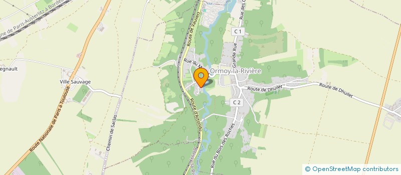 localisation de l'entreprise M.A  ORMOY-LA-RIVIERE