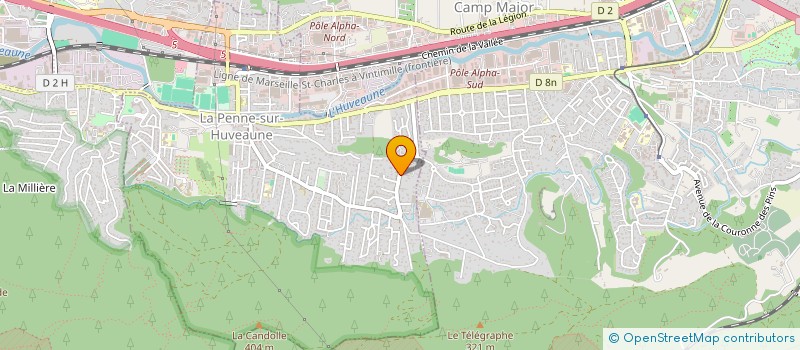 localisation de l'entreprise M&A  LA PENNE-SUR-HUVEAUNE