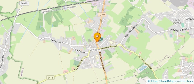 localisation de l'entreprise M.A. à WALLERS