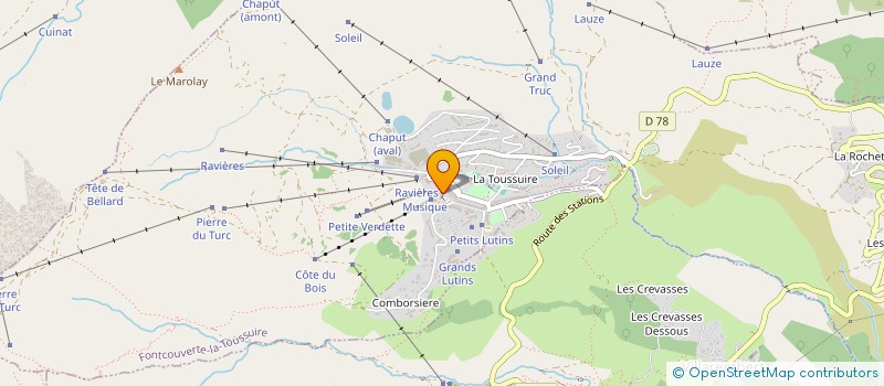 localisation de l'entreprise M&A à FONTCOUVERTE-LA-TOUSSUIRE
