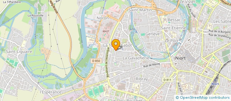 localisation de l'entreprise M & A à NIORT