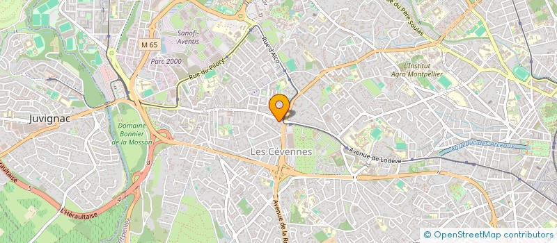 localisation de l'entreprise M.A. AUTO 34 à MONTPELLIER