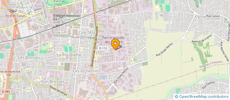 localisation de l'entreprise M-A AUTO  DECINES-CHARPIEU