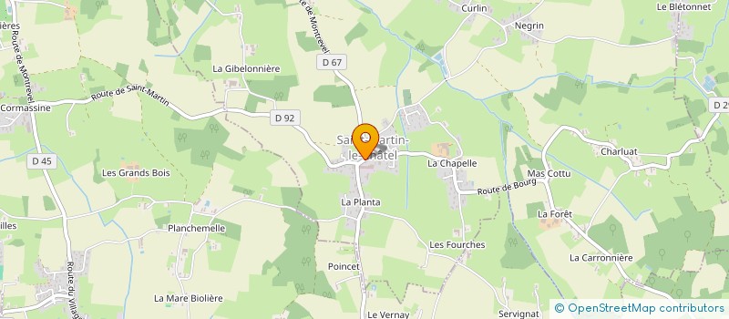 localisation de l'entreprise M.A.B  SAINT-MARTIN-LE-CHATEL