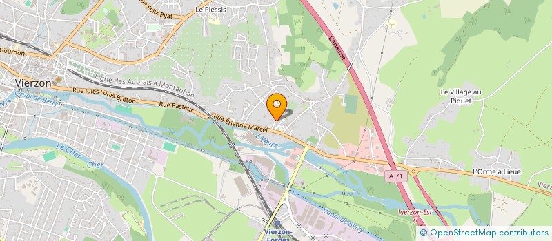 localisation de l'entreprise M.A.B  VIERZON