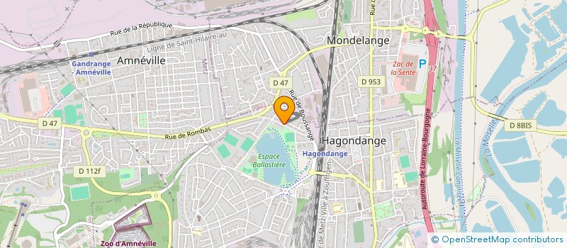 localisation de l'entreprise M.A.B  HAGONDANGE