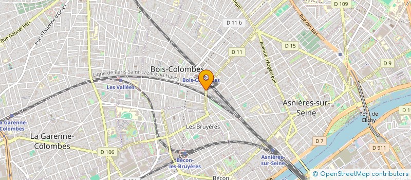 localisation de l'entreprise M.A.B à BOIS-COLOMBES