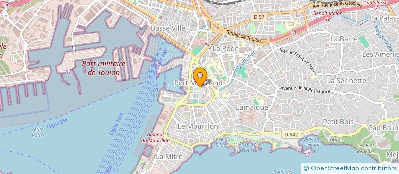 localisation de l'entreprise M.A.B  TOULON