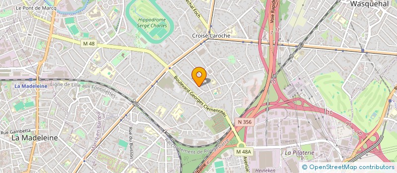 localisation de l'entreprise M.A.B.B. à MARCQ-EN-BARŒUL