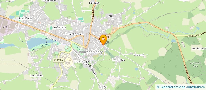 localisation de l'entreprise M.A.B.MENUISERIE AGENCEMENT BOURBONNIEN  BOURBON-LANCY