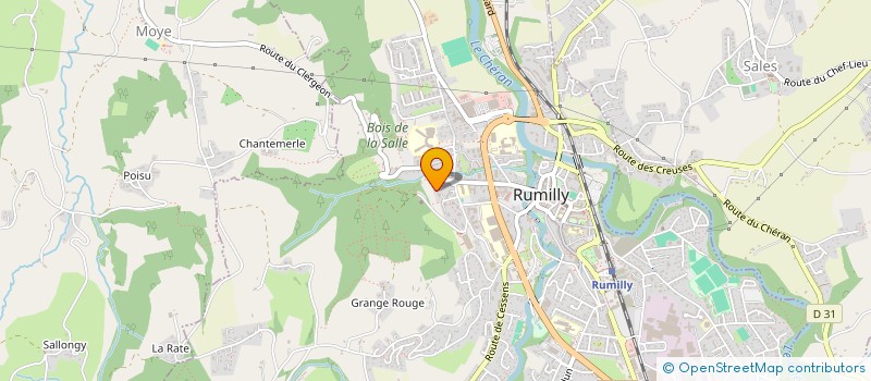 localisation de l'entreprise M.A. BARDAGE ET ISOLATION  RUMILLY