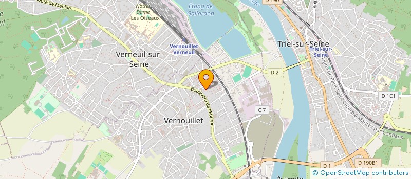 localisation de l'entreprise M.A.BAT à VERNOUILLET