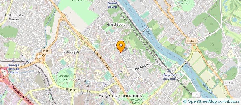 localisation de l'entreprise M A BATIMENT à EVRY-COURCOURONNES