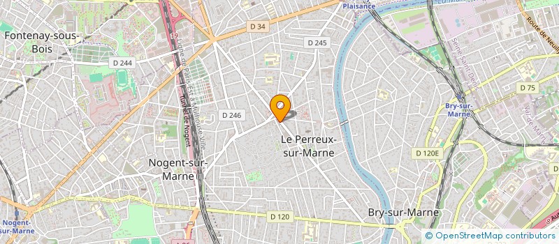 localisation de l'entreprise M.A. BOUCHERIE à LE PERREUX-SUR-MARNE