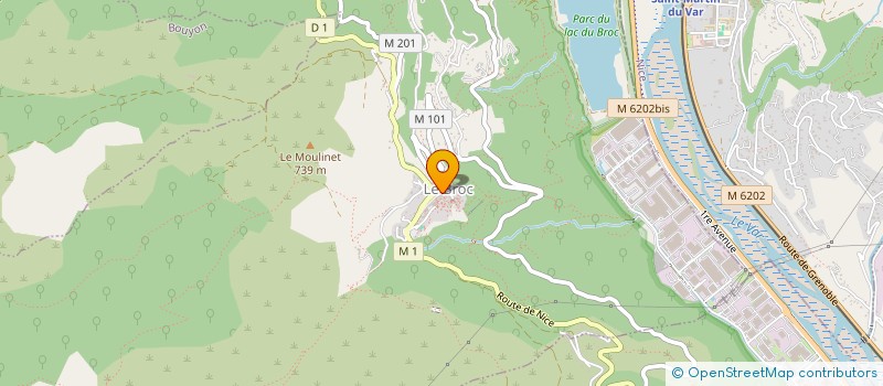 localisation de l'entreprise M.A BOULANGERIE  BOUYON