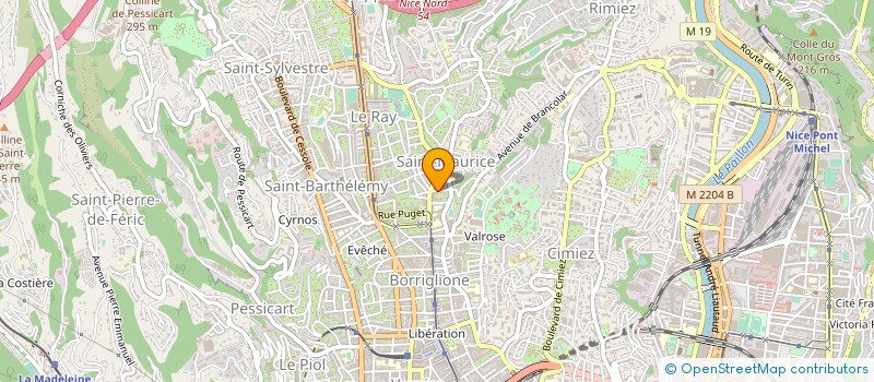 localisation de l'entreprise M.A.BTP à NICE