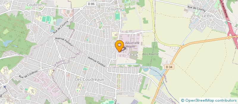 localisation de l'entreprise M.A.BTP à COURTRY