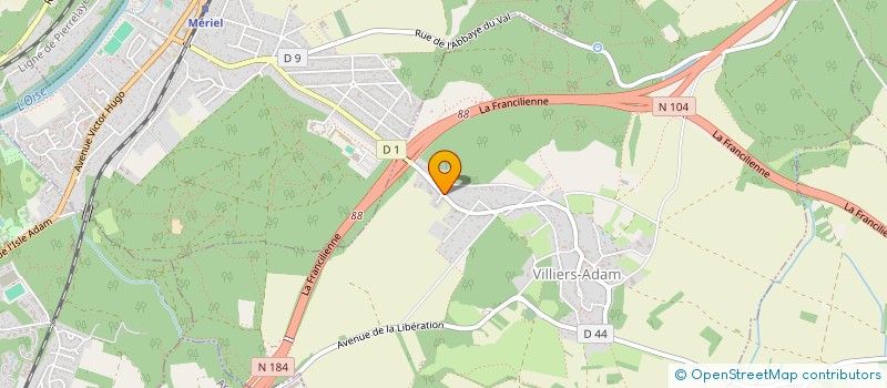 localisation de l'entreprise M.A BUREAU D'ETUDES  VILLIERS-ADAM