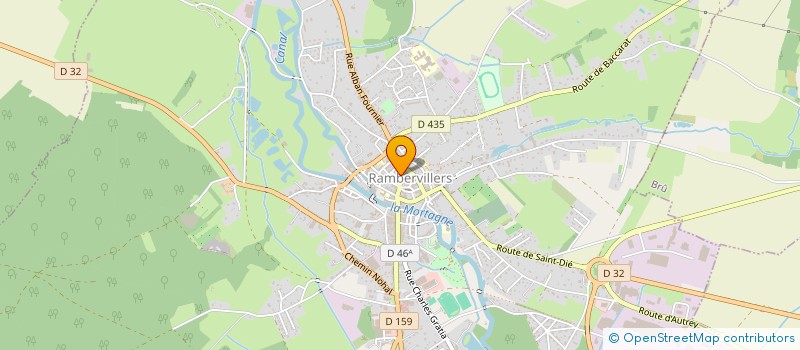 localisation de l'entreprise M.A. BUREAUTIQUE  RAMBERVILLERS