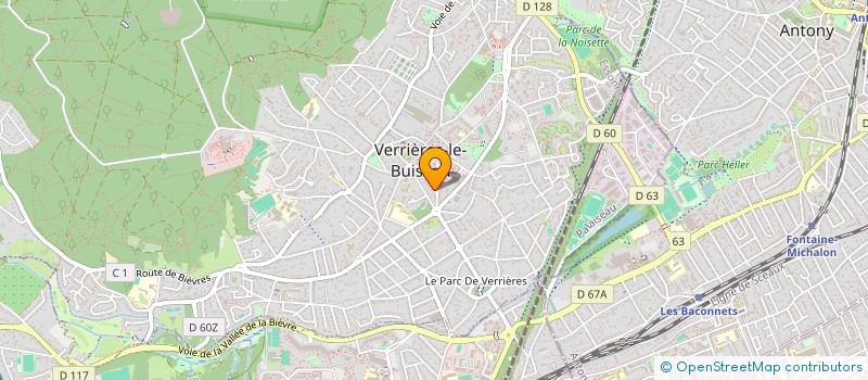 localisation de l'entreprise M A C à VERRIERES-LE-BUISSON
