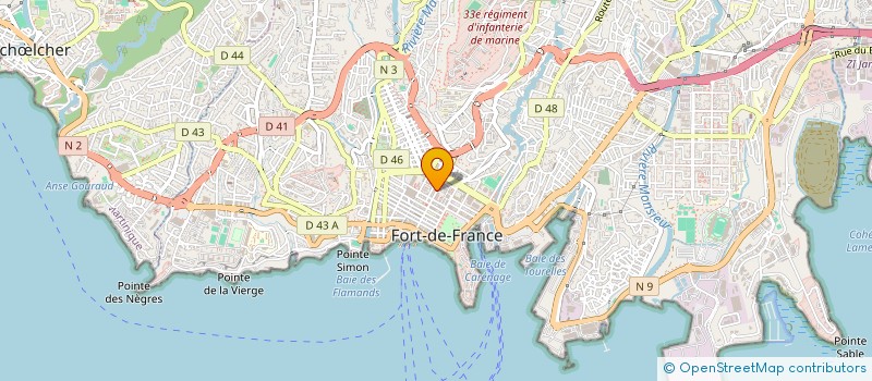 localisation de l'entreprise M.A.C.  FORT-DE-FRANCE