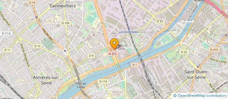 localisation de l'entreprise M.A.C. DESIGN à ASNIERES-SUR-SEINE