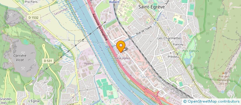 localisation de l'entreprise M.A.C HOLDING  SAINT-EGREVE