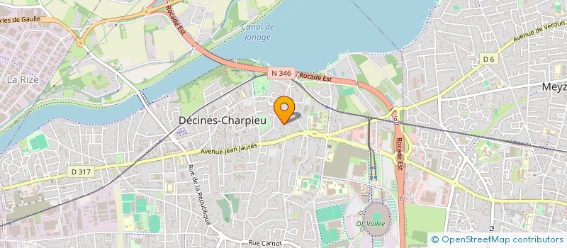 localisation de l'entreprise M.A.C.K  DECINES-CHARPIEU