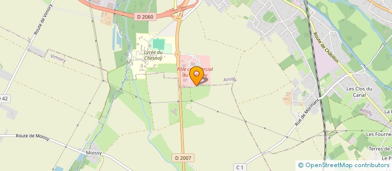 localisation de l'entreprise M.A CARROSSERIE à AMILLY