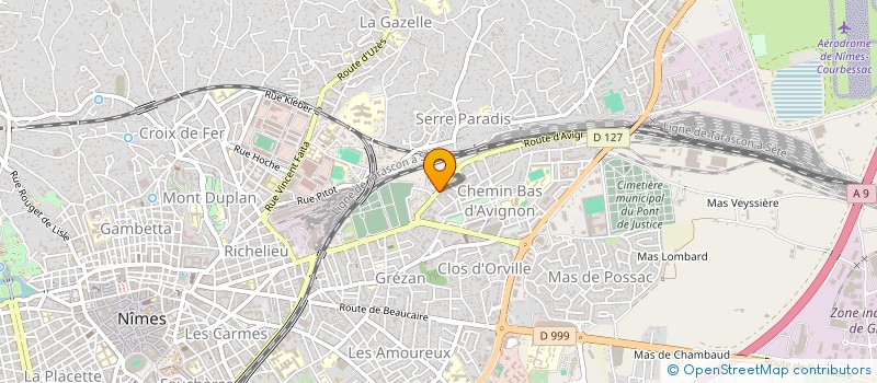 localisation de l'entreprise M A COIFFURE  NIMES