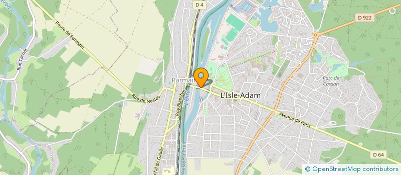 localisation de l'entreprise M.A.CONSTRUCTION  L'ISLE-ADAM