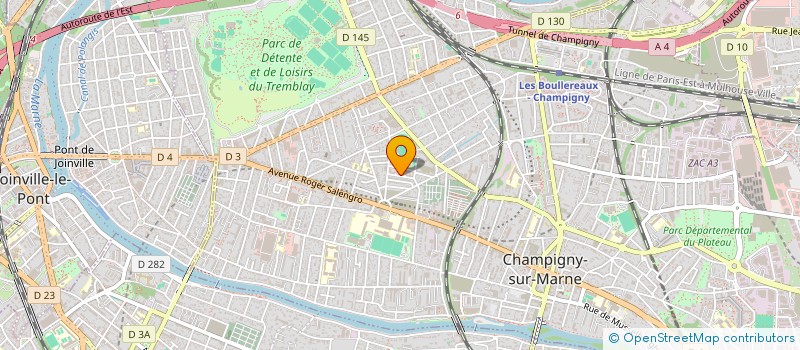 localisation de l'entreprise M&A CONSULTING à CHAMPIGNY-SUR-MARNE