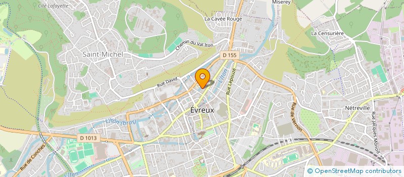 localisation de l'entreprise M.A CORP à EVREUX
