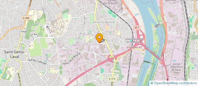 localisation de l'entreprise M&A CORPORATE  OULLINS-PIERRE-BENITE