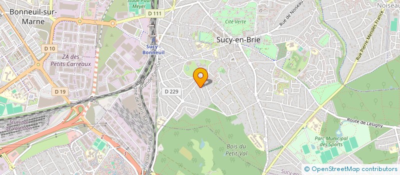 localisation de l'entreprise M.A COUVERTURE à SUCY-EN-BRIE