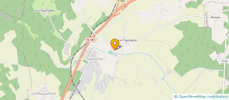 localisation de l'entreprise M.A.D. à TAPONNAT-FLEURIGNAC