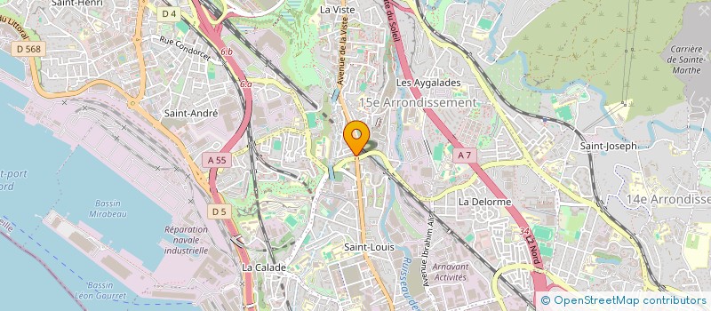 localisation de l'entreprise M A D à MARSEILLE
