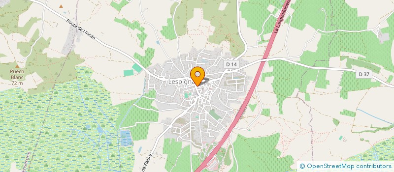 localisation de l'entreprise M.A.D.  LESPIGNAN