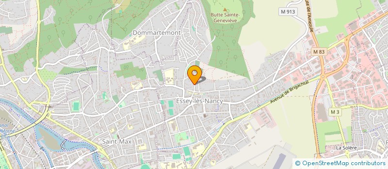 localisation de l'entreprise M.A.D.C.  ESSEY-LES-NANCY
