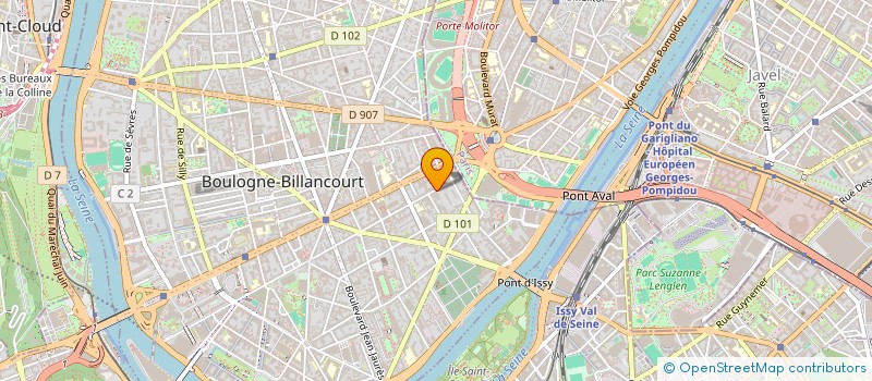 localisation de l'entreprise M.A.D.E. BY JPJ (METHODES AMENAGEMENT DURABLE ENERGIES) à BOULOGNE-BILLANCOURT