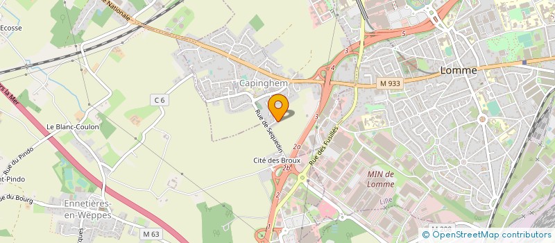 localisation de l'entreprise M.A.D FILMS à LILLE