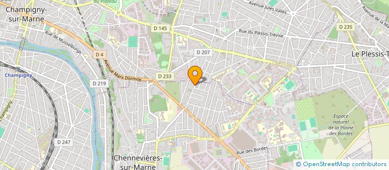 localisation de l'entreprise M.A.D.L. à CHENNEVIERES-SUR-MARNE